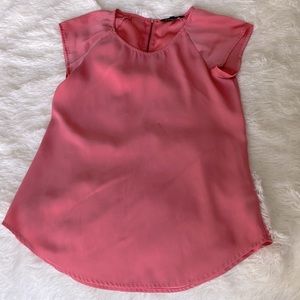 Express short sleeve silk tee